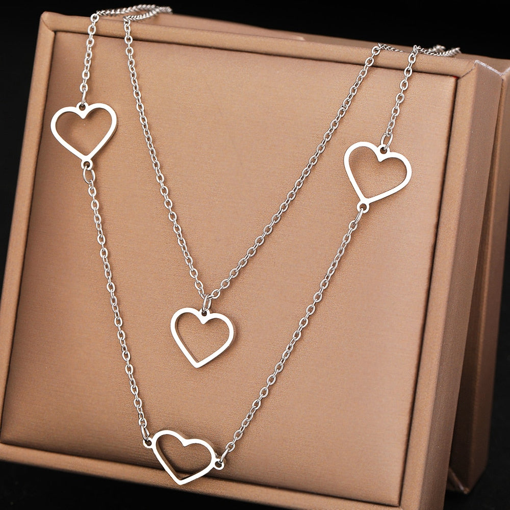 Heart Silver Necklace