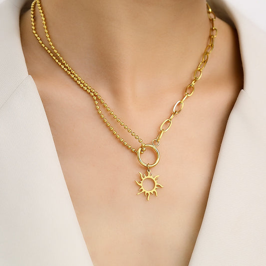 3 Sun/ Gold Necklace