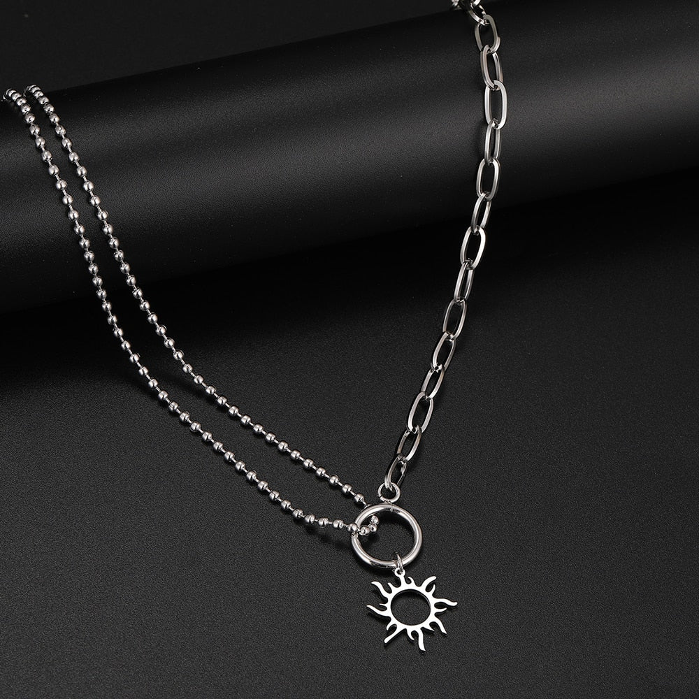 Sun / Silver Necklace