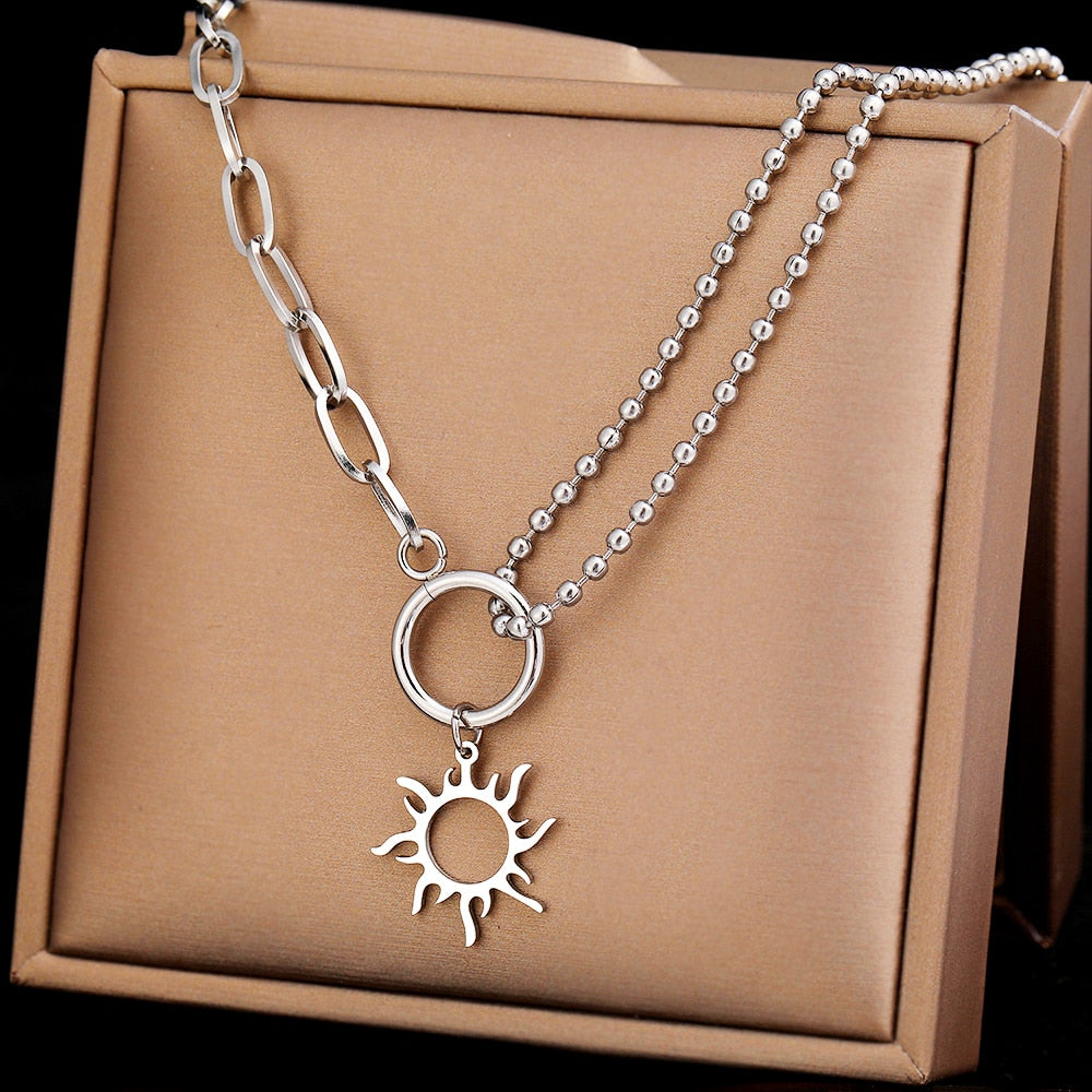 Sun / Silver Necklace