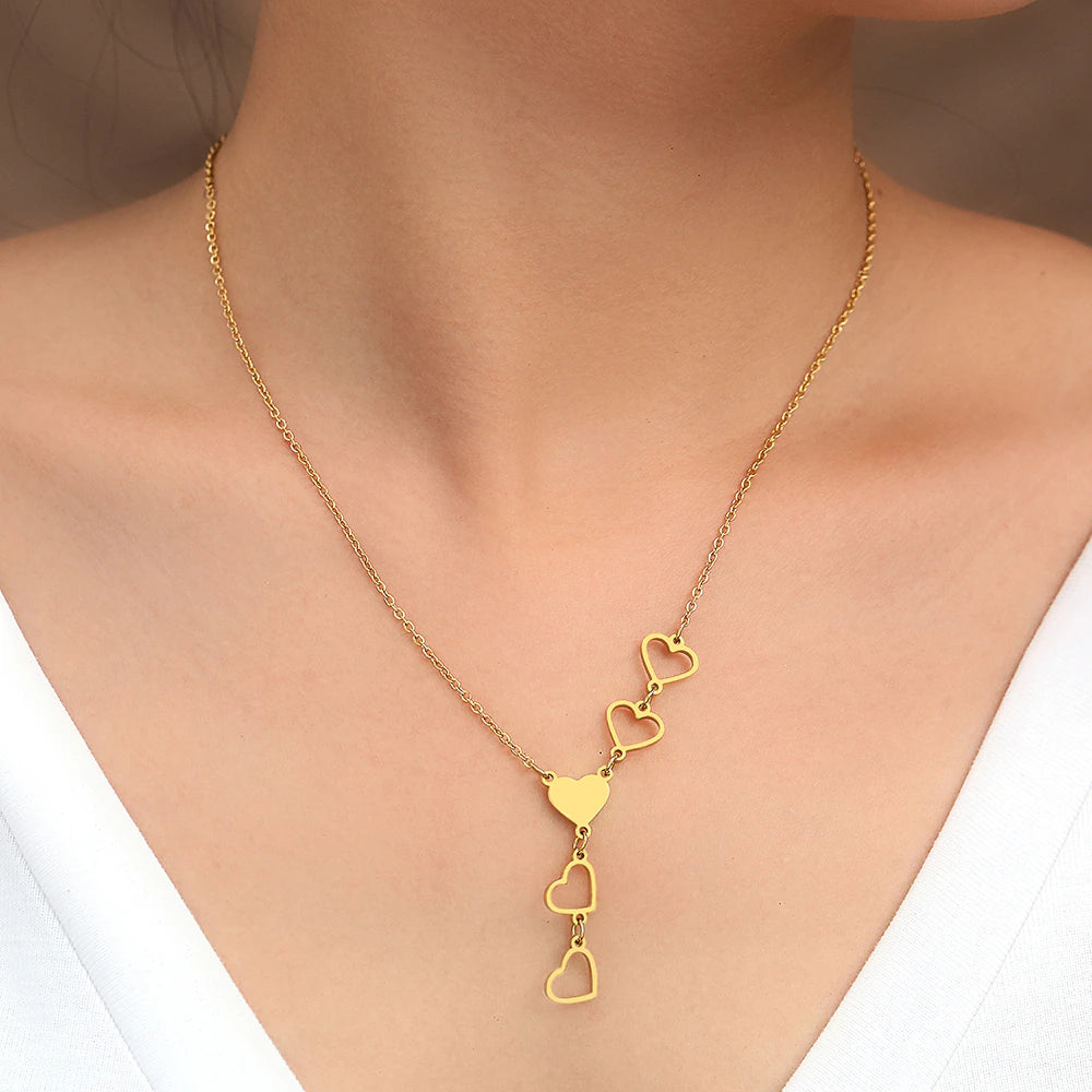 1 Heart Gold Necklace