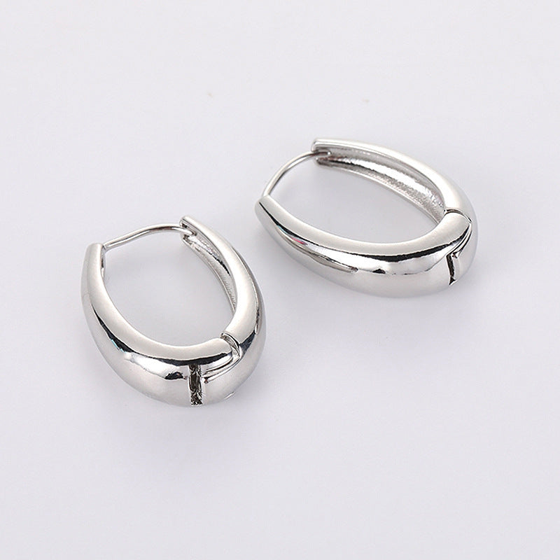 2 Silver Hoop Earings